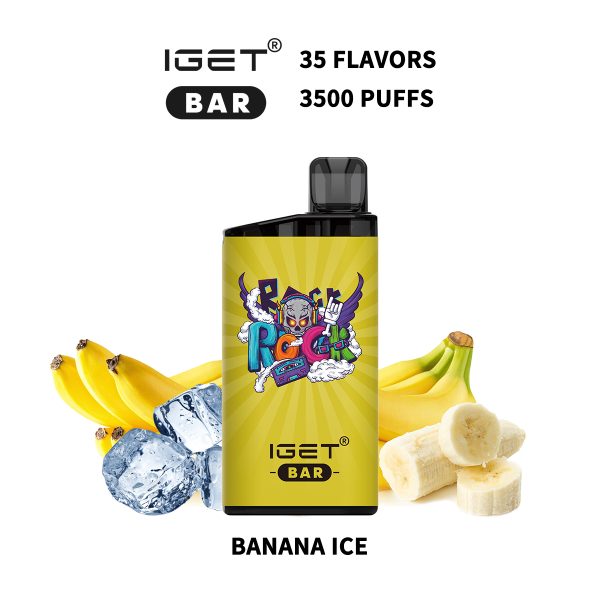 IGET BAR 3500Puffs BANANA ICE (10PCS)