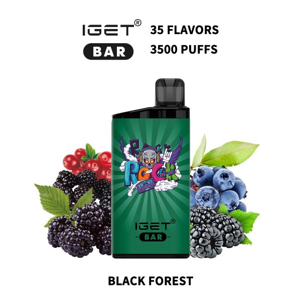 IGET BAR 3500Puffs BLACK FOREST (10PCS)