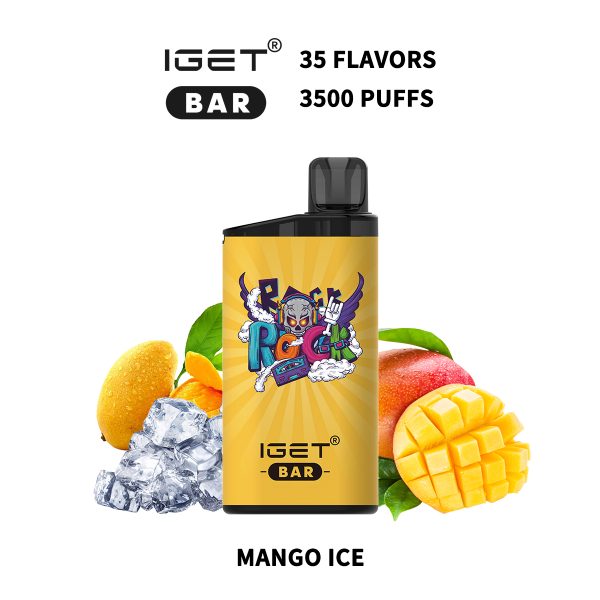 IGET BAR 3500Puffs MANGO ICE (5PCS)