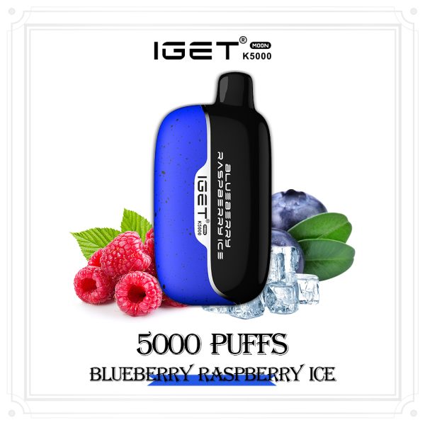 IGET MOON K5000 BLUEBERRY RASPBERRY ICE (3PCS)