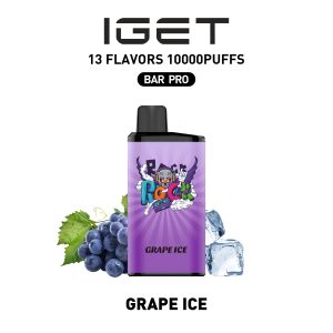 IGET BAR PRO 10000Puffs GRAPE ICE (3PCS)